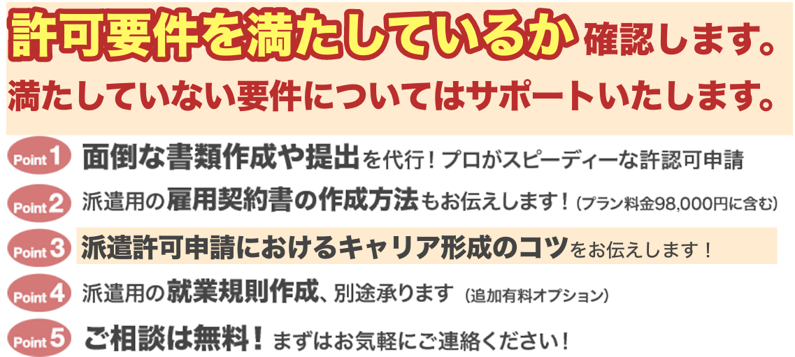 労働者派遣の許可申請・有料職業紹介の許可申請なら お任せください